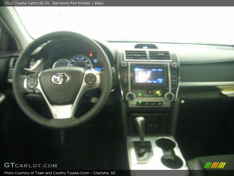 Barcelona Red Metallic / Black 2012 Toyota Camry SE V6