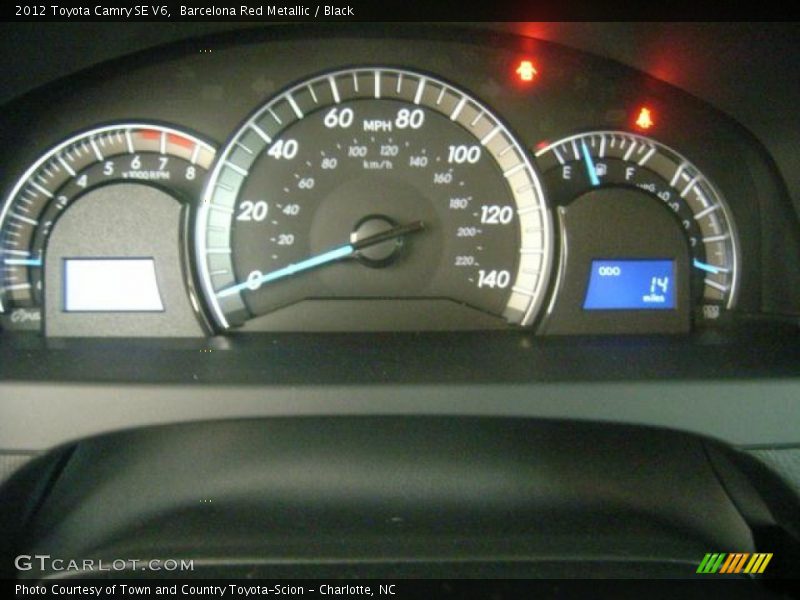 Barcelona Red Metallic / Black 2012 Toyota Camry SE V6