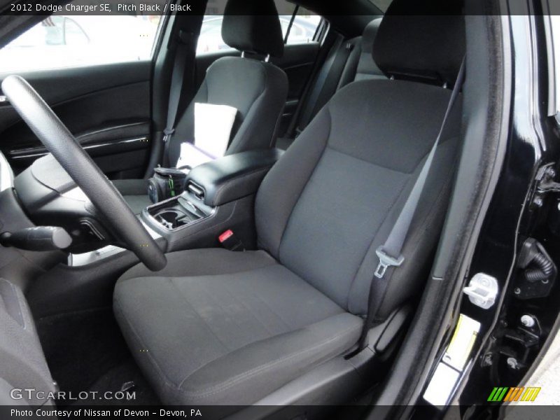 Pitch Black / Black 2012 Dodge Charger SE
