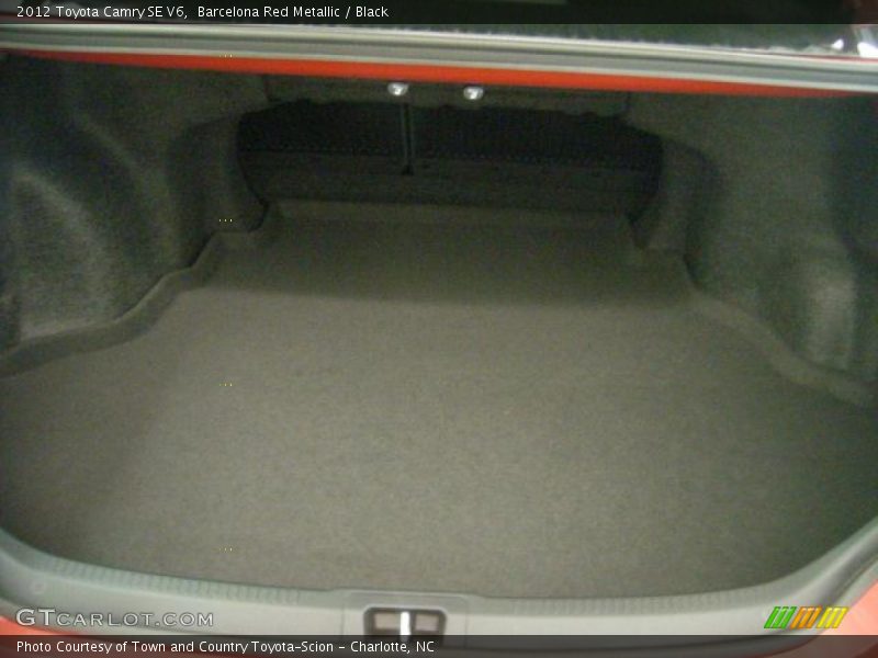 Barcelona Red Metallic / Black 2012 Toyota Camry SE V6