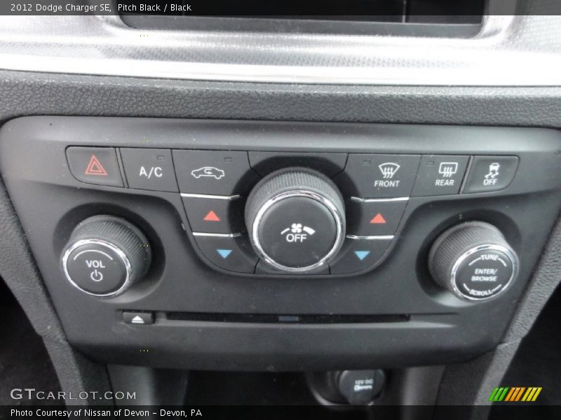 Pitch Black / Black 2012 Dodge Charger SE