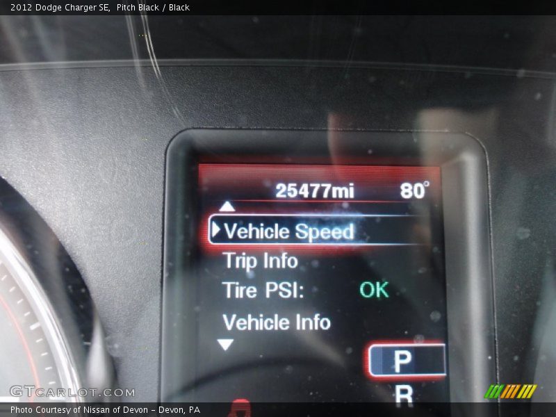 Pitch Black / Black 2012 Dodge Charger SE