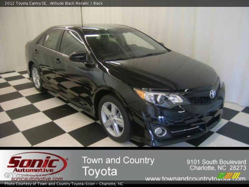 Attitude Black Metallic / Black 2012 Toyota Camry SE