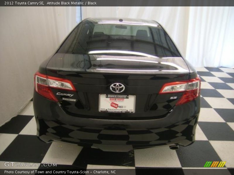 Attitude Black Metallic / Black 2012 Toyota Camry SE