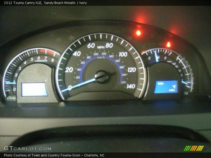 Sandy Beach Metallic / Ivory 2012 Toyota Camry XLE