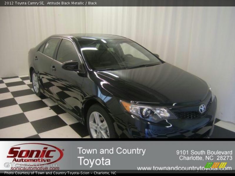 Attitude Black Metallic / Black 2012 Toyota Camry SE