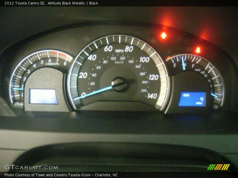 Attitude Black Metallic / Black 2012 Toyota Camry SE