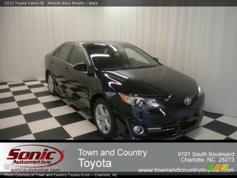 Attitude Black Metallic / Black 2012 Toyota Camry SE