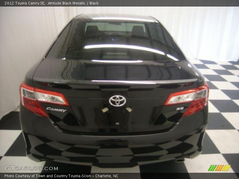 Attitude Black Metallic / Black 2012 Toyota Camry SE