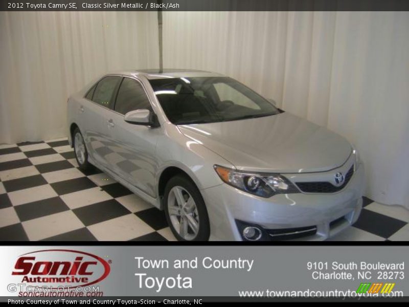 Classic Silver Metallic / Black/Ash 2012 Toyota Camry SE