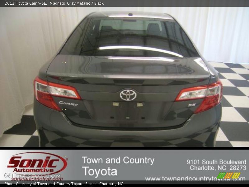 Magnetic Gray Metallic / Black 2012 Toyota Camry SE