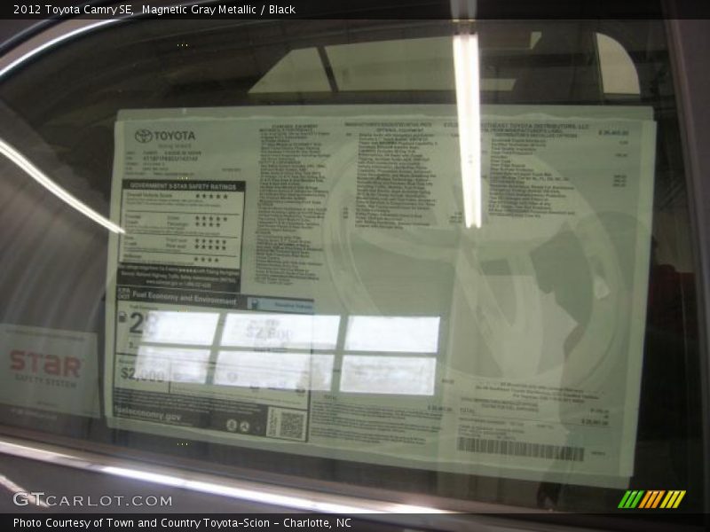 Magnetic Gray Metallic / Black 2012 Toyota Camry SE