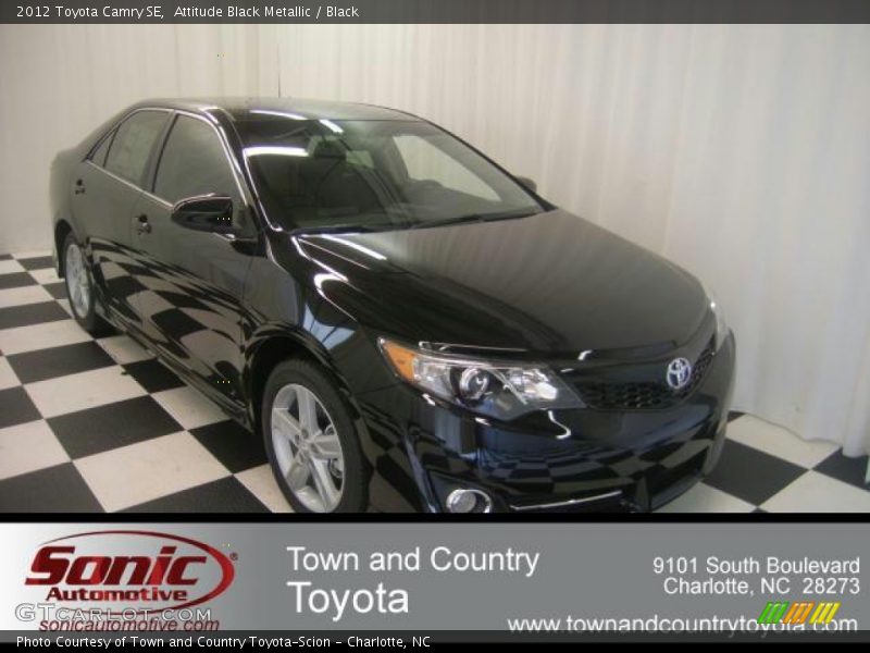 Attitude Black Metallic / Black 2012 Toyota Camry SE