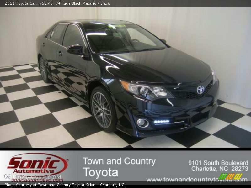 Attitude Black Metallic / Black 2012 Toyota Camry SE V6