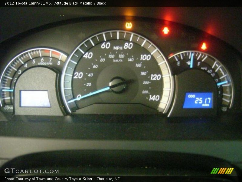 Attitude Black Metallic / Black 2012 Toyota Camry SE V6