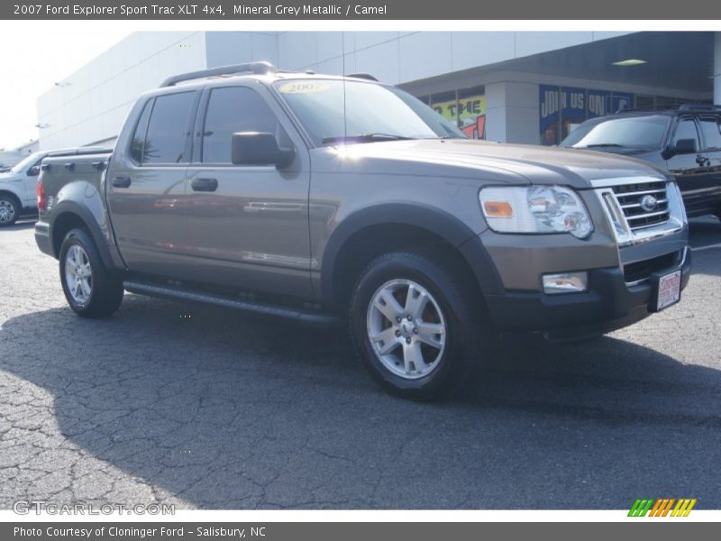 Mineral Grey Metallic / Camel 2007 Ford Explorer Sport Trac XLT 4x4