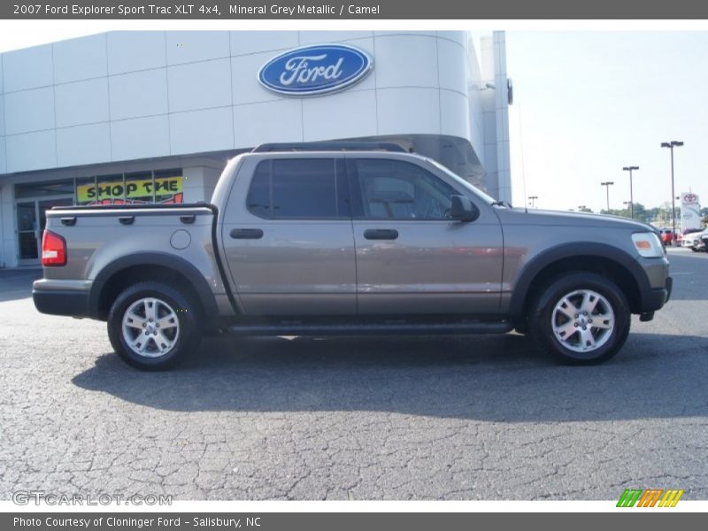 Mineral Grey Metallic / Camel 2007 Ford Explorer Sport Trac XLT 4x4