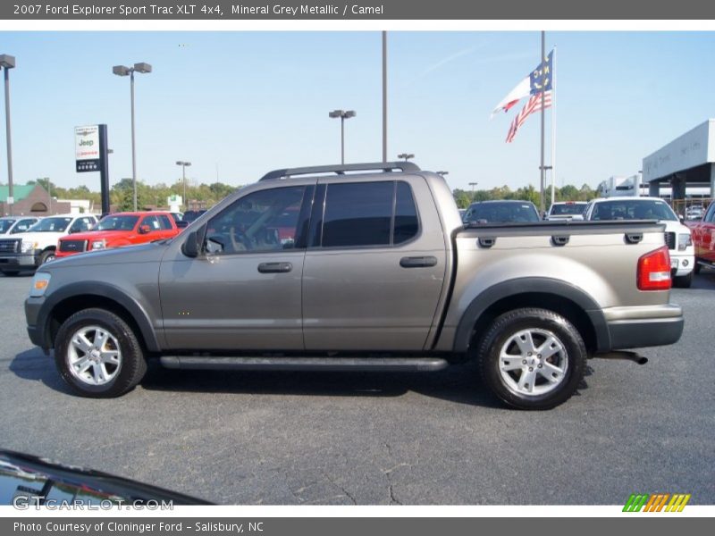 Mineral Grey Metallic / Camel 2007 Ford Explorer Sport Trac XLT 4x4