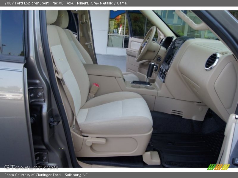 Mineral Grey Metallic / Camel 2007 Ford Explorer Sport Trac XLT 4x4