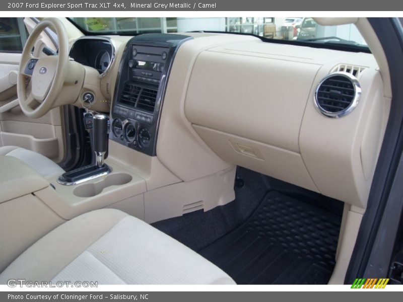 Mineral Grey Metallic / Camel 2007 Ford Explorer Sport Trac XLT 4x4