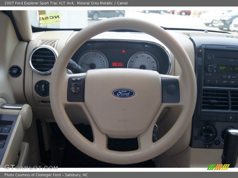 Mineral Grey Metallic / Camel 2007 Ford Explorer Sport Trac XLT 4x4
