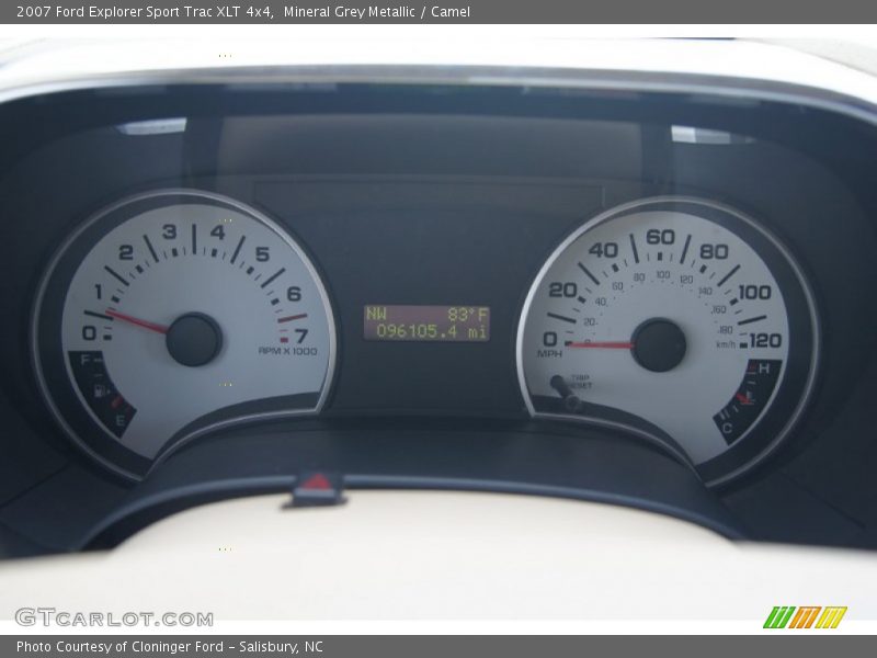Mineral Grey Metallic / Camel 2007 Ford Explorer Sport Trac XLT 4x4