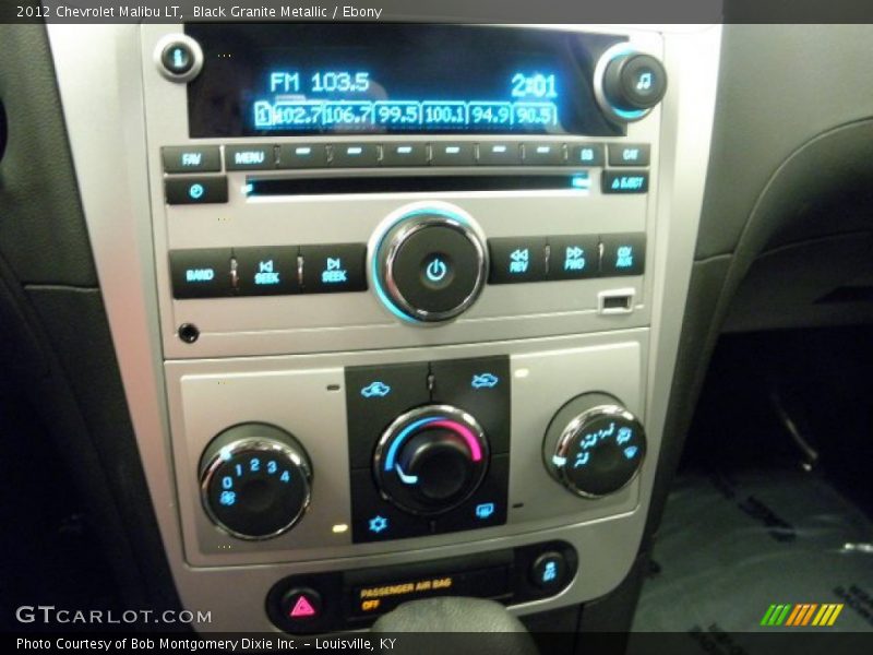 Black Granite Metallic / Ebony 2012 Chevrolet Malibu LT