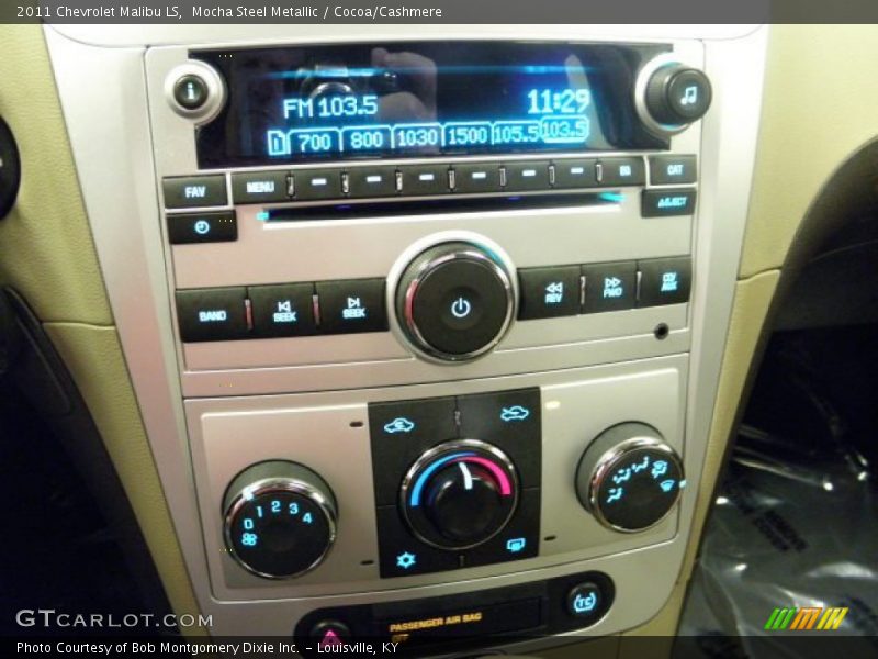 Mocha Steel Metallic / Cocoa/Cashmere 2011 Chevrolet Malibu LS