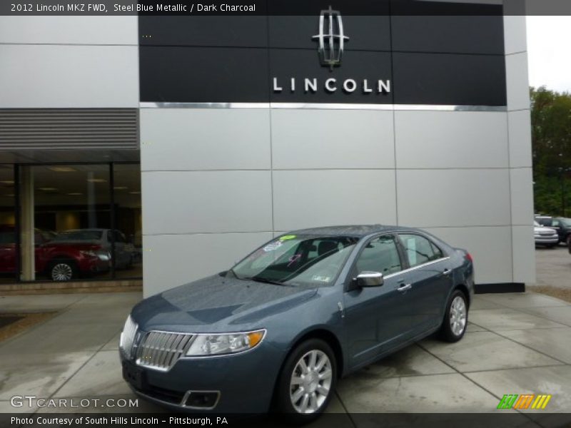 Steel Blue Metallic / Dark Charcoal 2012 Lincoln MKZ FWD