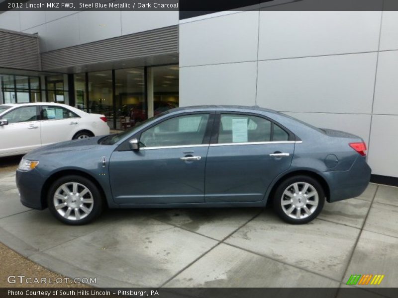 Steel Blue Metallic / Dark Charcoal 2012 Lincoln MKZ FWD