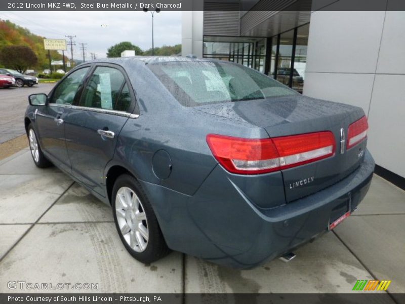 Steel Blue Metallic / Dark Charcoal 2012 Lincoln MKZ FWD