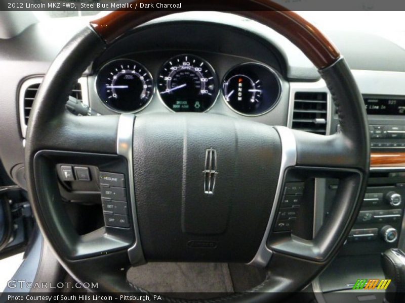 Steel Blue Metallic / Dark Charcoal 2012 Lincoln MKZ FWD