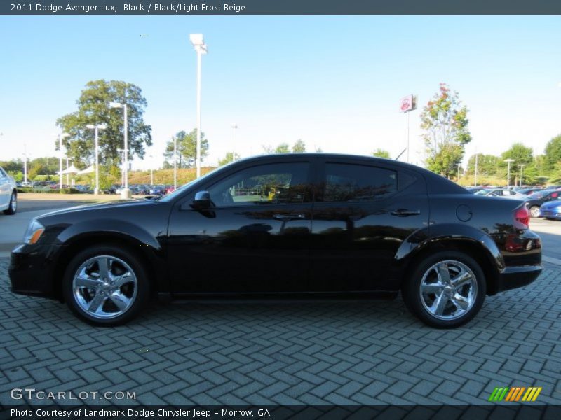 Black / Black/Light Frost Beige 2011 Dodge Avenger Lux