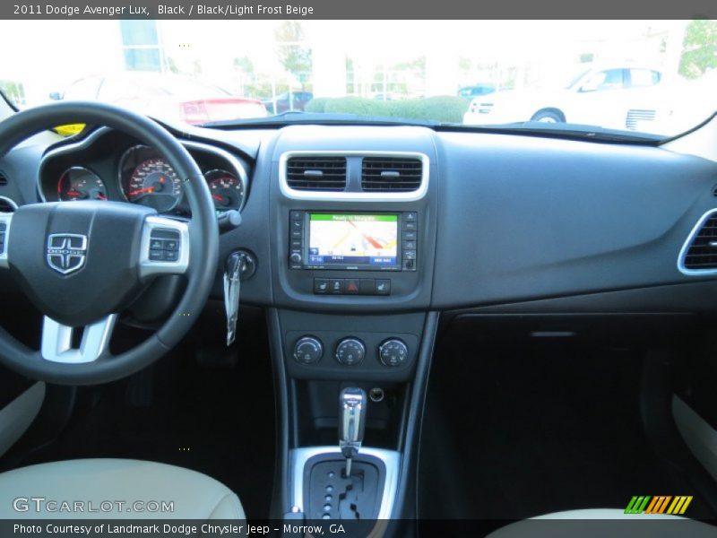 Black / Black/Light Frost Beige 2011 Dodge Avenger Lux