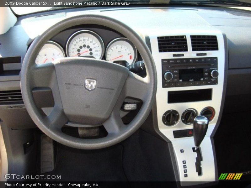 Light Sandstone Metallic / Dark Slate Gray 2009 Dodge Caliber SXT