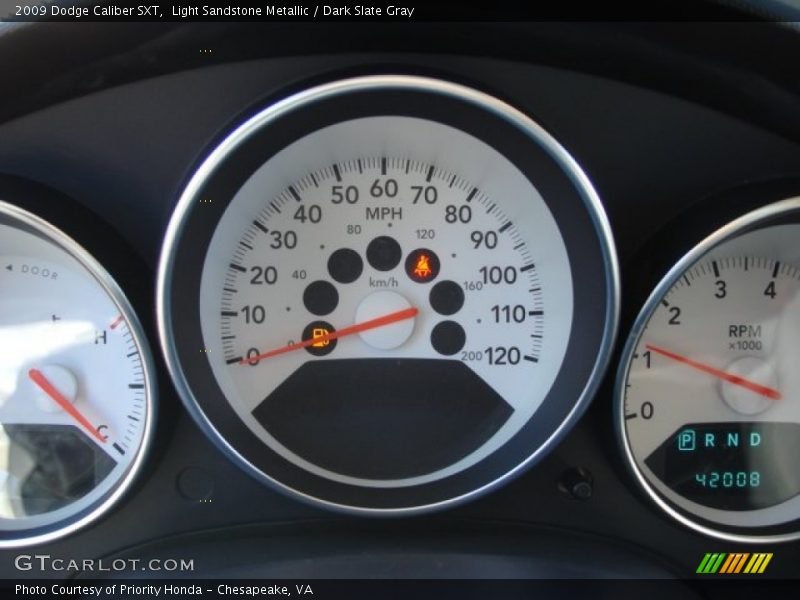 Light Sandstone Metallic / Dark Slate Gray 2009 Dodge Caliber SXT