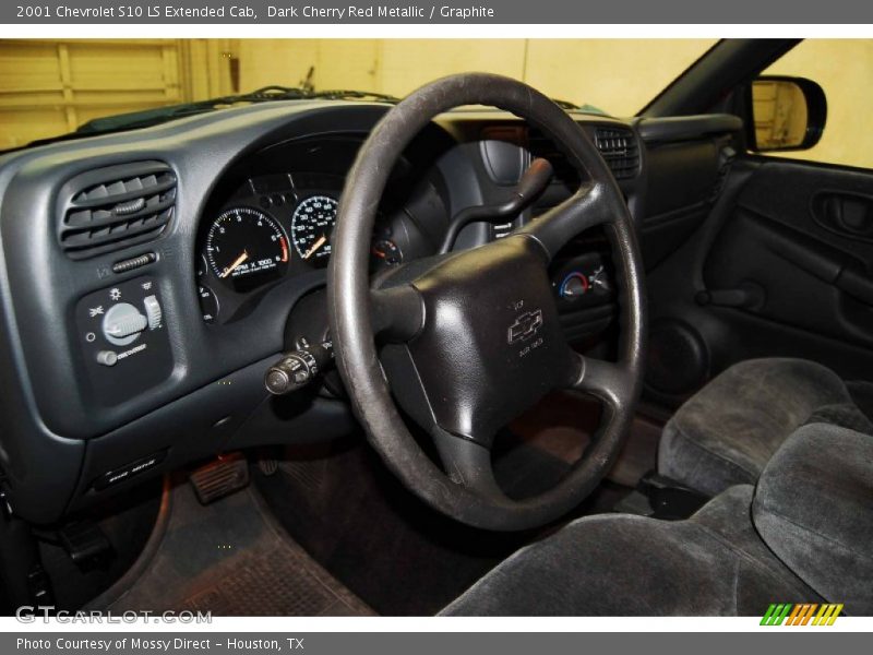 Dark Cherry Red Metallic / Graphite 2001 Chevrolet S10 LS Extended Cab