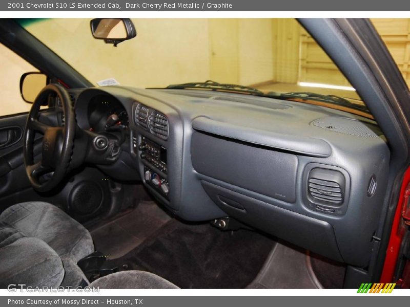 Dark Cherry Red Metallic / Graphite 2001 Chevrolet S10 LS Extended Cab