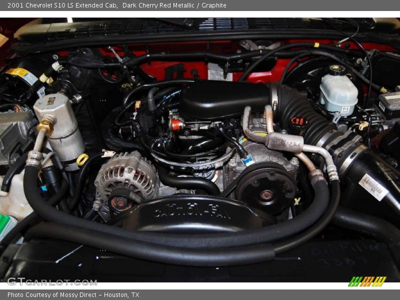 Dark Cherry Red Metallic / Graphite 2001 Chevrolet S10 LS Extended Cab