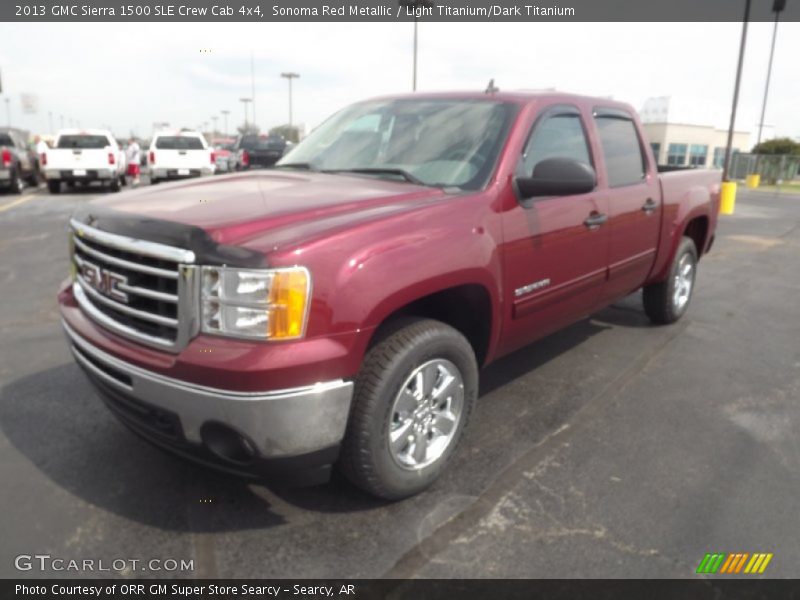 Sonoma Red Metallic / Light Titanium/Dark Titanium 2013 GMC Sierra 1500 SLE Crew Cab 4x4