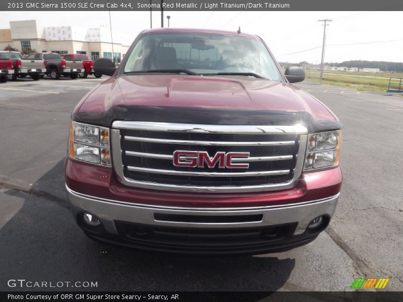 Sonoma Red Metallic / Light Titanium/Dark Titanium 2013 GMC Sierra 1500 SLE Crew Cab 4x4