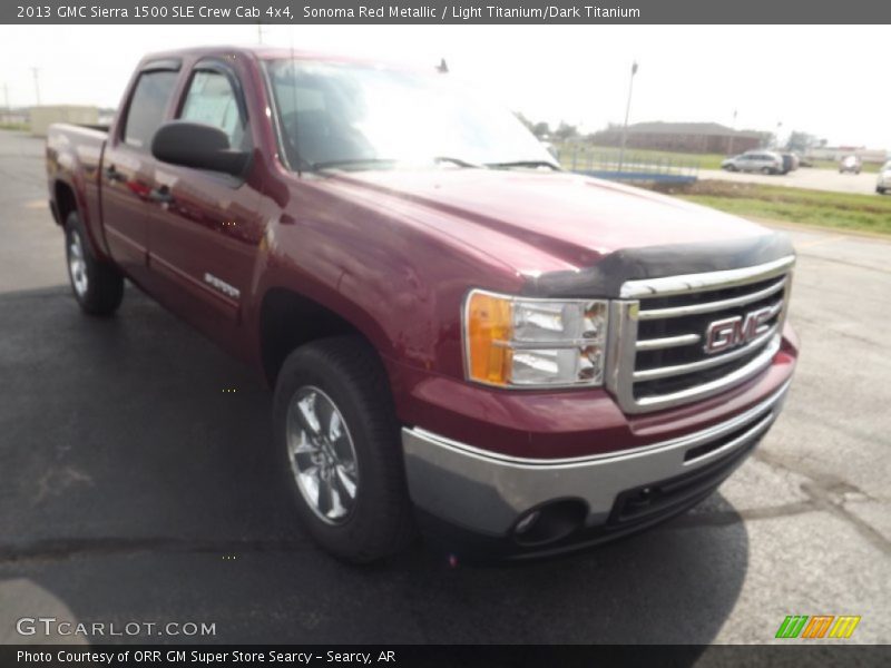 Sonoma Red Metallic / Light Titanium/Dark Titanium 2013 GMC Sierra 1500 SLE Crew Cab 4x4