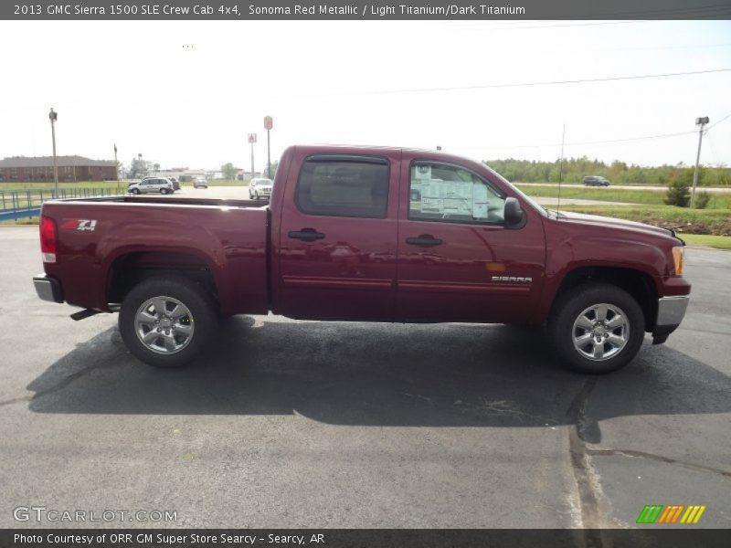 Sonoma Red Metallic / Light Titanium/Dark Titanium 2013 GMC Sierra 1500 SLE Crew Cab 4x4