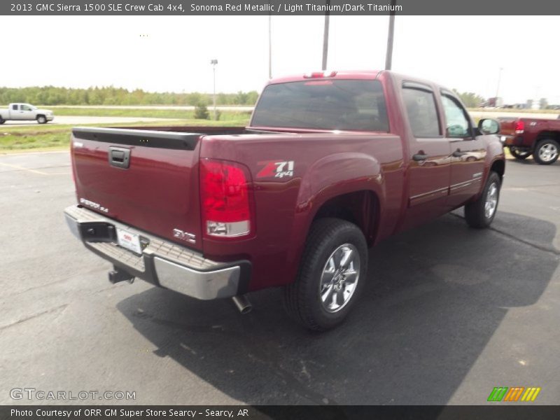 Sonoma Red Metallic / Light Titanium/Dark Titanium 2013 GMC Sierra 1500 SLE Crew Cab 4x4
