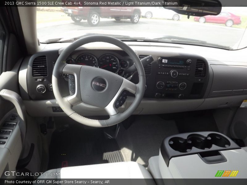 Sonoma Red Metallic / Light Titanium/Dark Titanium 2013 GMC Sierra 1500 SLE Crew Cab 4x4