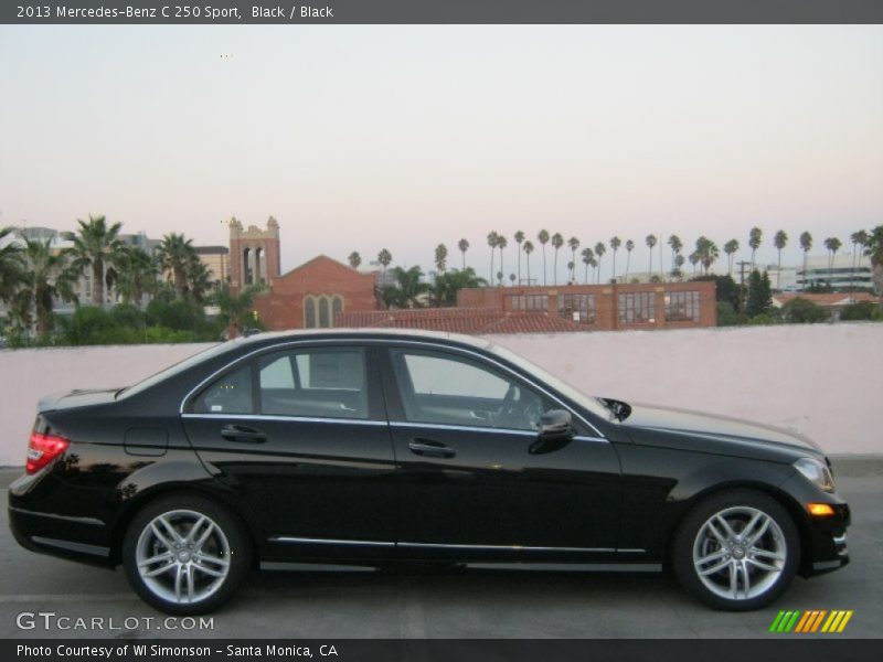 Black / Black 2013 Mercedes-Benz C 250 Sport