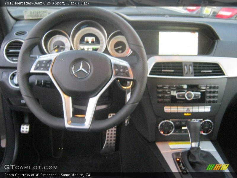 Black / Black 2013 Mercedes-Benz C 250 Sport