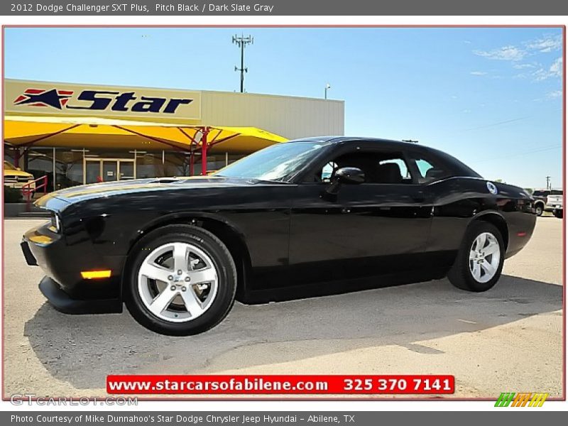 Pitch Black / Dark Slate Gray 2012 Dodge Challenger SXT Plus