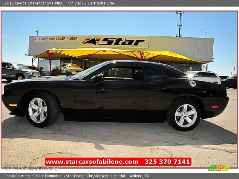 Pitch Black / Dark Slate Gray 2012 Dodge Challenger SXT Plus