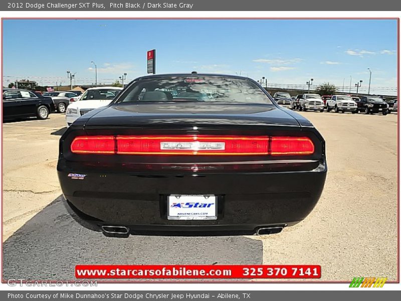 Pitch Black / Dark Slate Gray 2012 Dodge Challenger SXT Plus
